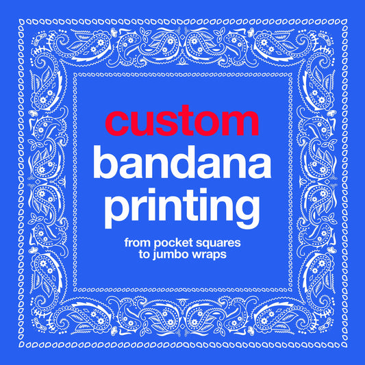 Custom Printed Bandanas, Create Your Own Personalized Photo Image Head Wrap, Scarves or Sarongs