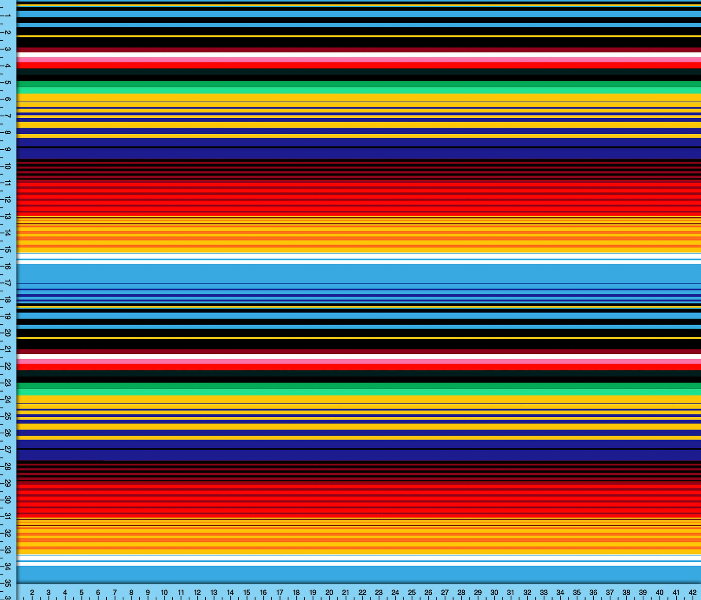 Mexican Blanket Print Fabric, Fiesta Serape Striped Textile Pattern Printed By the Yard