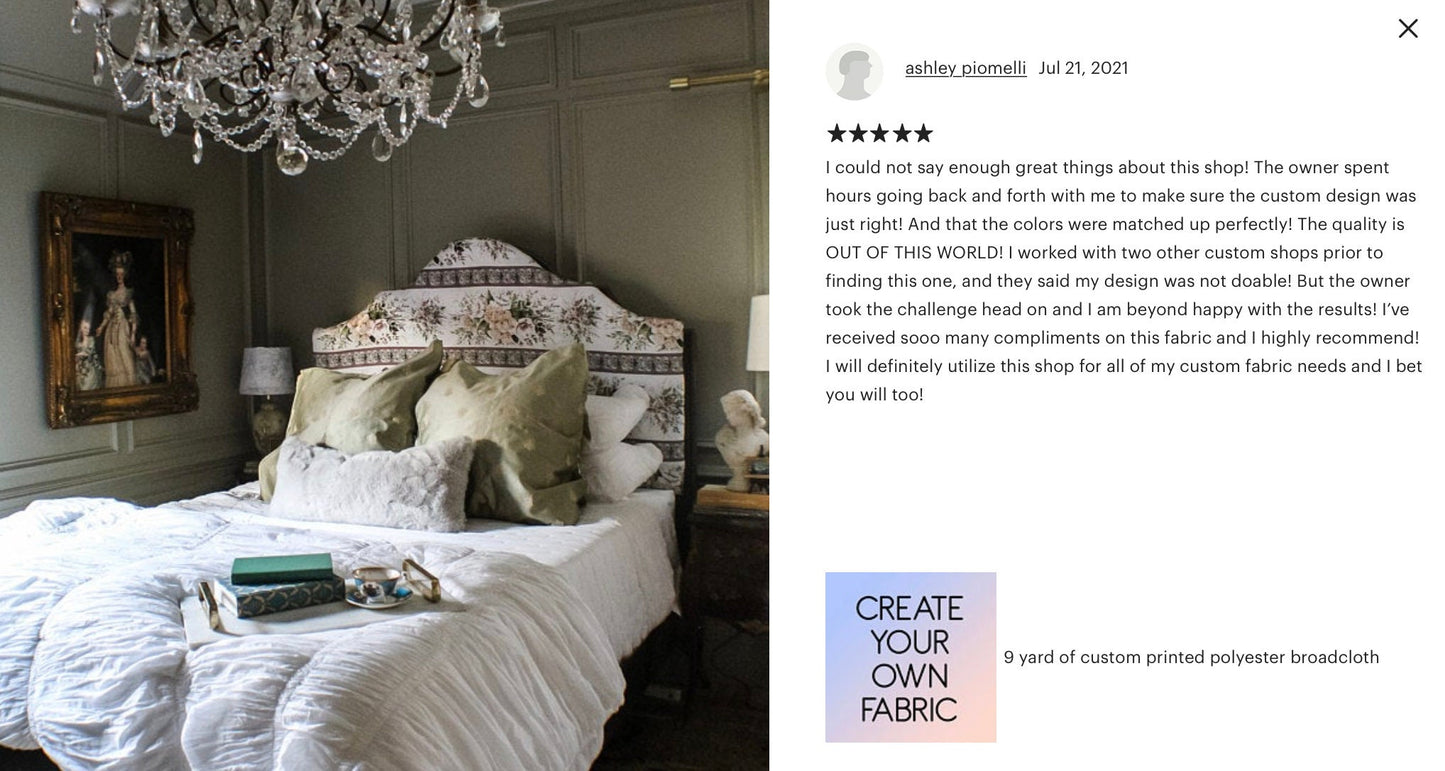 Custom Printed Upholstery Fabric by-the-yard