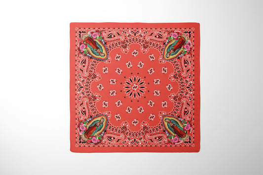 Our Lady of Guadalupe Bandana, Virgin Mary Head Wrap, Scarf or Sarong