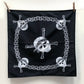 Eddie Munson Black Bandana with Skull and Chains Costume Cosplay Scarf