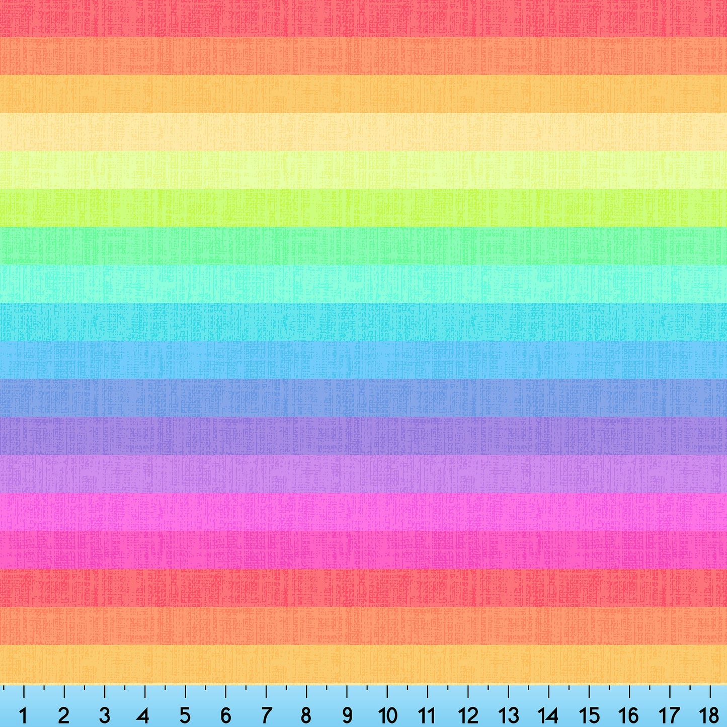 Rainbow Stripes Fabric By The Yard