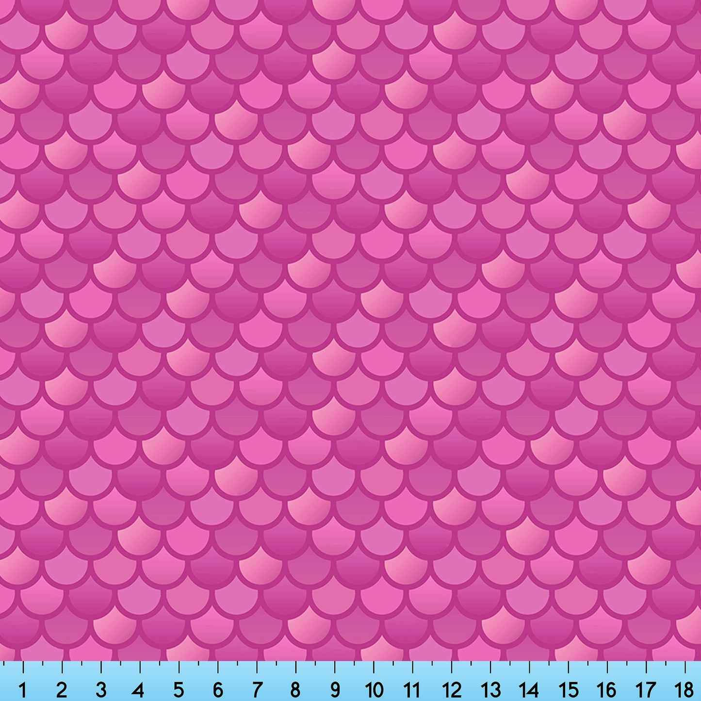 Pink Mermaid Scales Fabric By the Yard, Half Yard and Fat Quarter