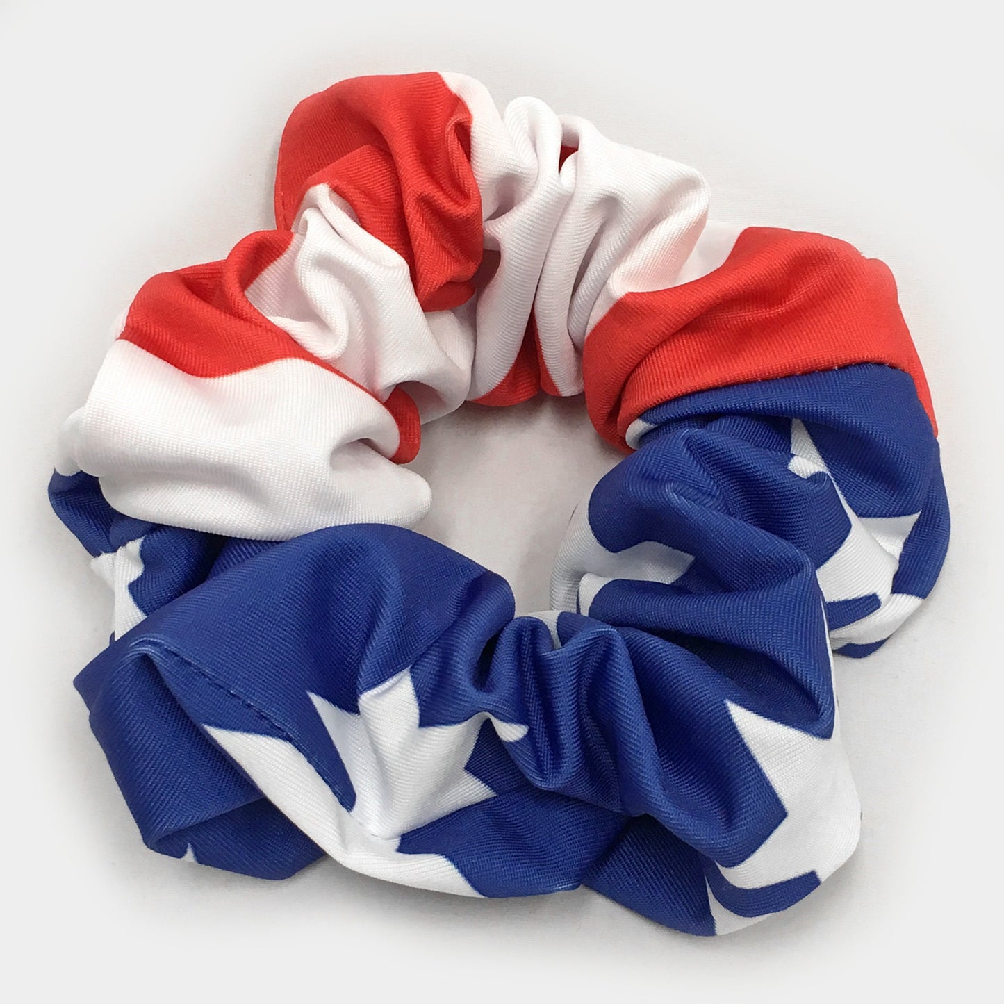 Custom Printed Scrunchies, Your Own Design on 4 Way Stretch Fabric Hair Top Knot Ties