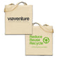 Custom Logo Tote Bags on Natural Cotton, Printed Fabric Shopping Market Bags