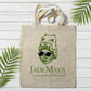 Custom Logo Tote Bags on Natural Cotton, Printed Fabric Shopping Market Bags