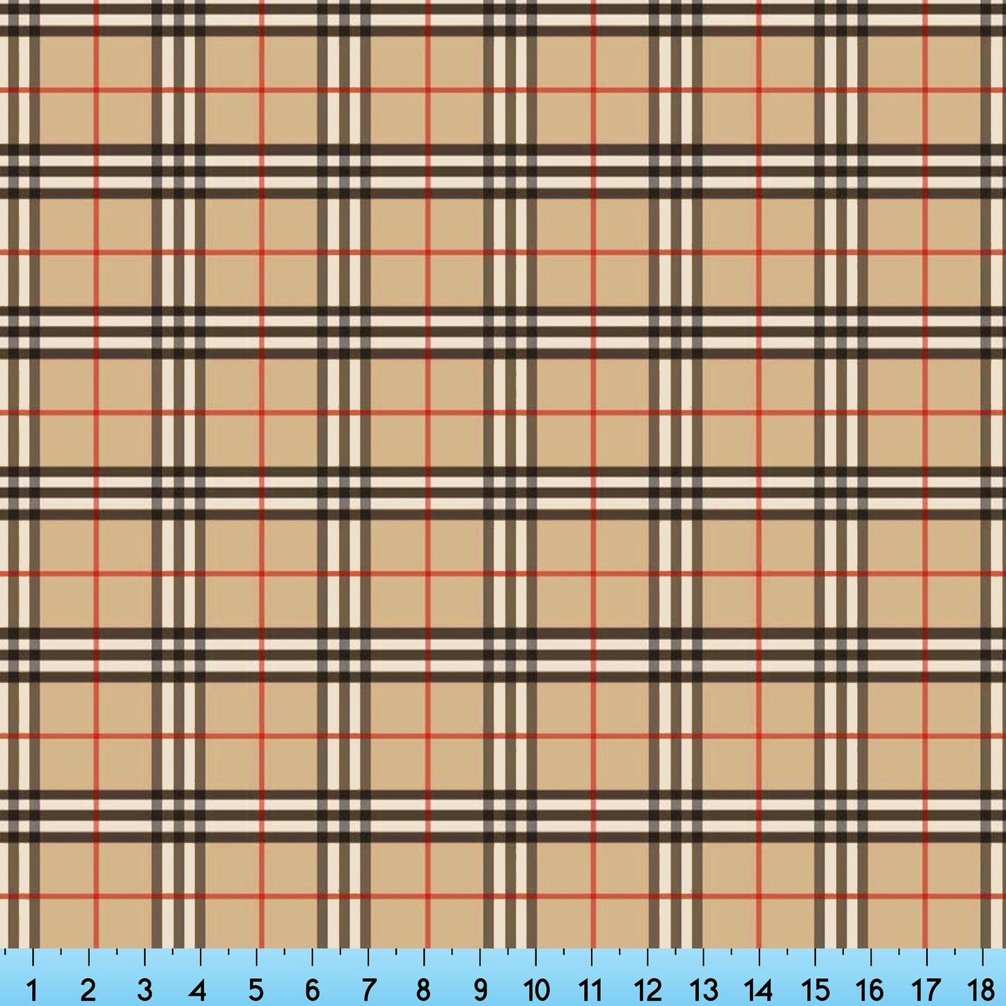 Beige Tartan Fabric, Tan Black White Plaid Fabric By The Yard