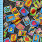 Mexican Loteria Paisley Fabric By The Yard, Mexican Fiesta Lottery Bingo Pattern