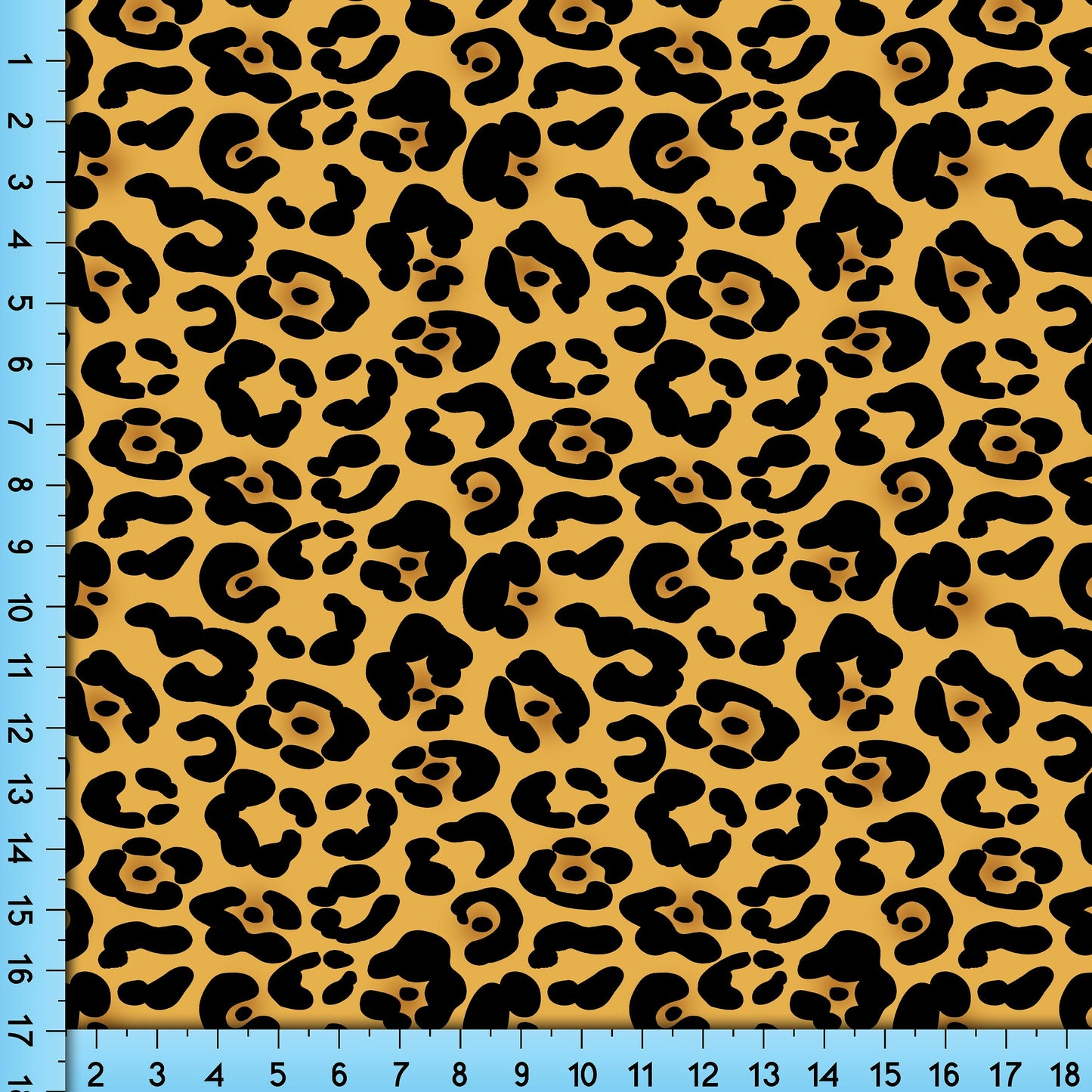 Jaguar Animal Print Fabric By the Yard, Half Yard and Fat Quarter