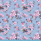 Cherry Blossom Floral Fabric Pattern, Flower Design Printed By the Yard for Crafts, Shirts, Masks