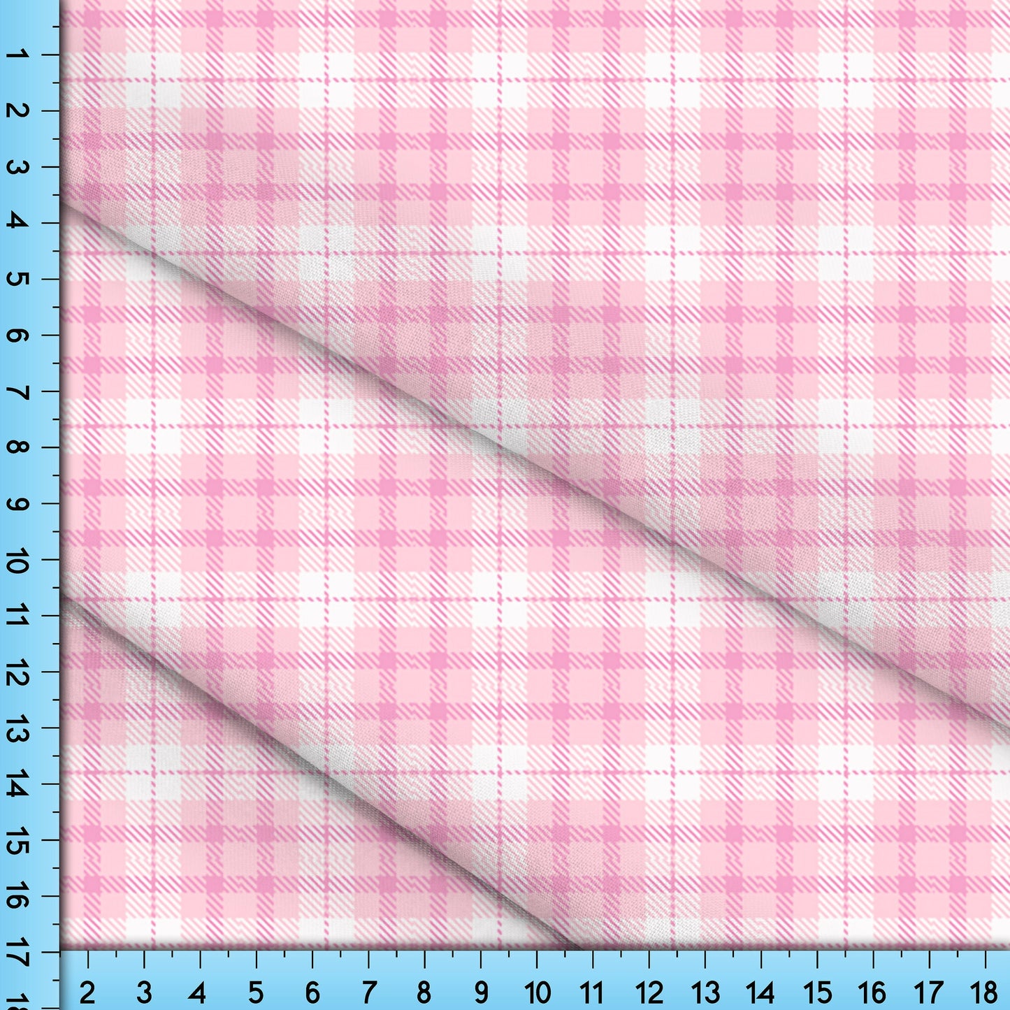 Pink Plaid Fabric, Checkered Tartan Plaid Pattern Design Fabric By The Yard