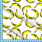 Yellow Banana Fabric Printed by the Yard, Pop Art Design for Crafts, Upholstery, Clothing, Tablecloths