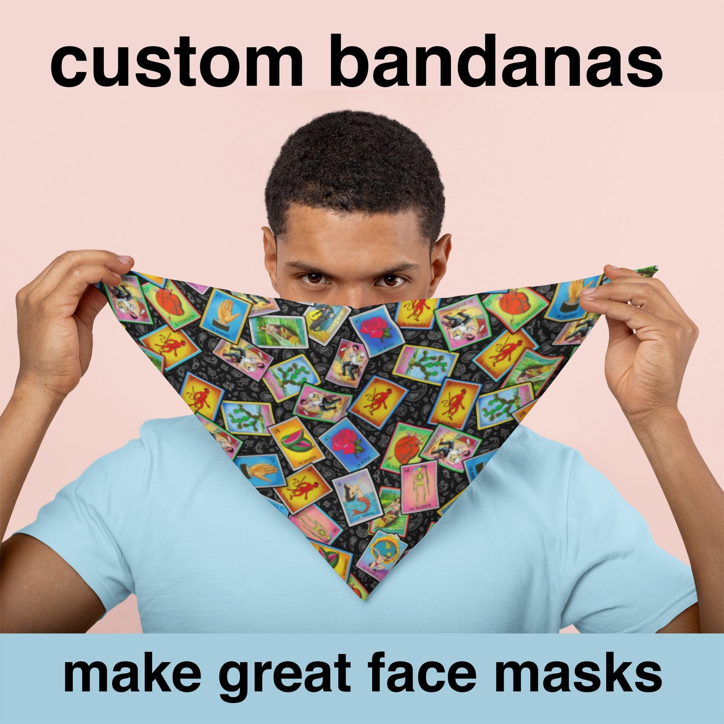 Custom Bandanas, Create Your Own Personalized Photo Image Head Wrap