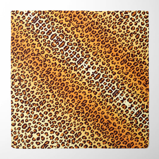 Leopard Print Bandana or Scarf, Jungle Animal Print Head Wrap, Turban or Sarong